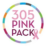 305 Pink Pack nonprofit partner logo for cancer support, patient services, volunteer coordination, and care assistance