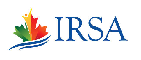 IRSA nonprofit partner logo for immigrant and refugee settlement services, newcomer support, and community integration programs
